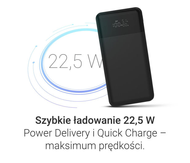 Silver Monkey Powerbank Smart 10 000 mAh 22.5W Czarny - 1481422 - zdjęcie 4